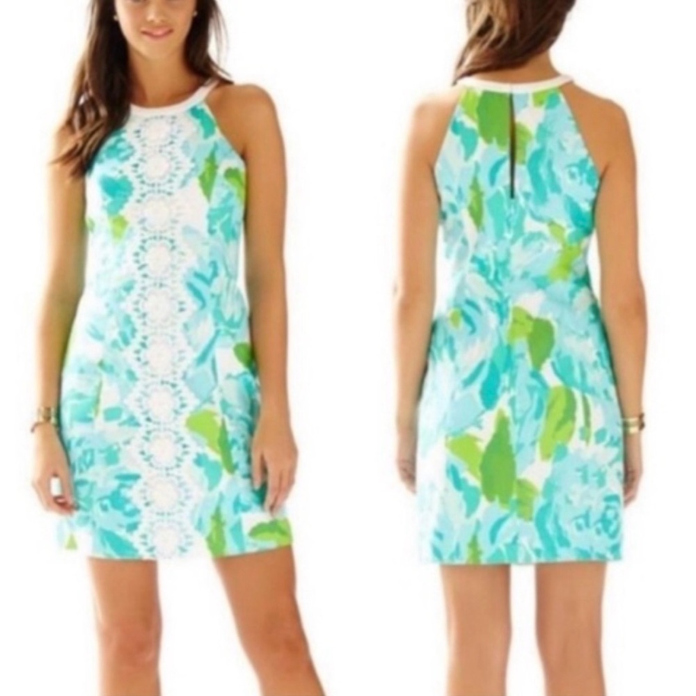 Lilly Pulitzer Pearl Shift Dress Poolside Blu First Impression Dress
